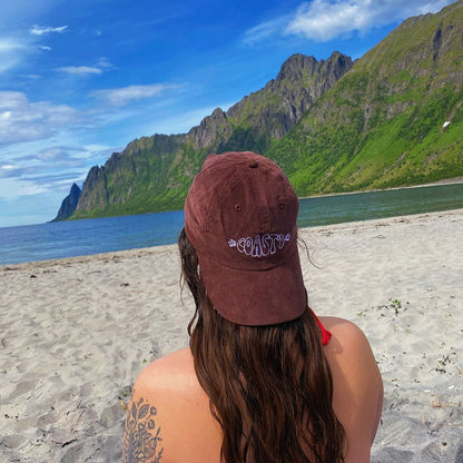 Hibiscus Corduroy Cap (Tan)