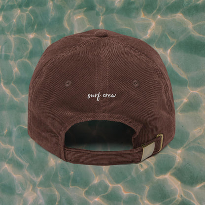 Hibiscus Corduroy Cap (Tan)