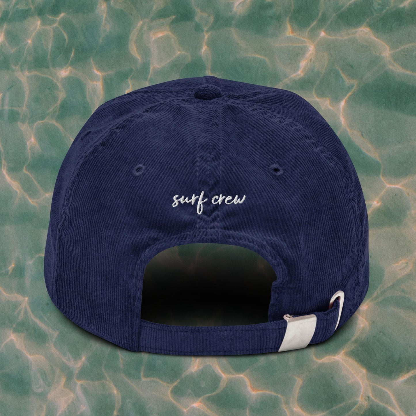 Hibiscus Corduroy Cap (Blue)